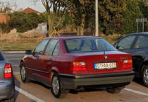 Rückansicht BMW 3er E36...schon als klassifizierter Oldtimer. Die Zeit rennt. Foto: September, 2022