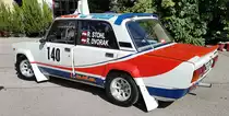 =Lada 2105 VFTS Rallye, Bj. 1985, 1668 ccm, 160 PS, gesehen bei der Fahrzeugabnahme anl. des Rossfeldrennens  Edelweiss-Bergpreis  2022 im Markt Berchtesgaden.
