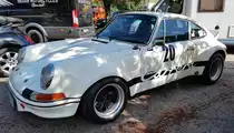 =Porsche 911 RSR, Bj. 1972, 2900 ccm, 300 PS, gesehen bei der Fahrzeugabnahme anl. des Rossfeldrennens  Edelweiss-Bergpreis  2022 im Markt Berchtesgaden.