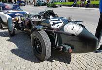 =Wolseley Hornet Special, Bj. 1933, 1604 ccm, 65 PS, steht zur Präsentation der Rennteilnehmer des Rossbergrennens  Edelweiss-Bergpreis  2022 im Markt Berchtesgaden.