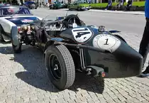 =Wolseley Hornet Special, Bj. 1933, 1604 ccm, 65 PS, steht zur Präsentation der Rennteilnehmer des Rossbergrennens  Edelweiss-Bergpreis  2022 im Markt Berchtesgaden.