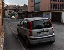 Rückansicht: Fiat Panda Mk2. Foto: 01.2022.