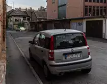 Rückansicht: Fiat Panda Mk2. Foto: 01.2022.