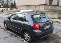 Rückansicht: Toyota Corolla E120. Foto: 01.2022.