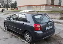 Rückansicht: Toyota Corolla E120. Foto: 01.2022.