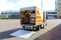 Feuerwehr Aschaffenburg Mercedes Benz Sprinter GW-W2 (Florian Aschaffenburg 1/91-2) am 01.07.23 bei einen Fototermin. Vielen Dank für das tolle Shooting