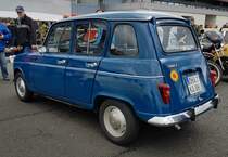 =Renault R 4, ausgestellt auf der Freifläche der Technorama Kassel im März 2023