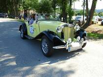MG TD-Midget-Cabrio, Bj.1951 startet zur 16.Wadholz-Classic2023; 230723