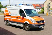Feuerwehr Aschaffenburg Mercedes Benz Sprinter KLAF (Florian Aschaffenburg 1/65-1) am 01.07.23 bei einen Fototermin. Vielen Dank für das tolle Shooting