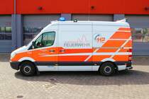 Feuerwehr Aschaffenburg Mercedes Benz Sprinter KLAF (Florian Aschaffenburg 1/65-1) am 01.07.23 bei einen Fototermin. Vielen Dank für das tolle Shooting
