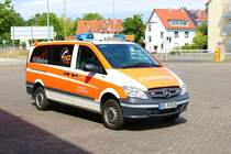 Feuerwehr Aschaffenburg Mercedes Benz Vito ELW (Florian Aschaffenburg 1/12-2) am 01.07.23 bei einen Fototermin. Vielen Dank für das tolle Shooting