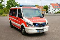 Feuerwehr Aschaffenburg Mercedes Benz Sprinter MTW (Florian Aschaffenburg 1/14-1) am 01.07.23 bei einen Fototermin. Vielen Dank für das tolle Shooting