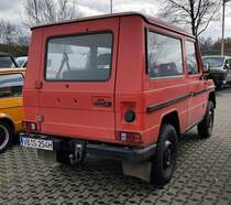 =MB G, gesehen auf der Freifläche der Technorama Kassel im März 2023