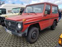 =MB G, gesehen auf der Freifläche der Technorama Kassel im März 2023