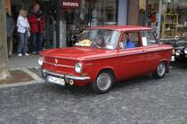 NSU Prinz 4 wartet auf den Start in 36088 Hnfeld zur ADAC-Oldtimersternfahrt zum Hessentag nach Langenselbold, 06.06.2009 
