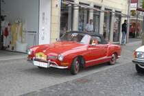 Karmann Ghia Cabrio 14 Bj. 1971, 50 PS startet bei der 3. ADAC-Oldtimersternfahrt zum Hessentag nach Langenselbold. Startort Hnfeld am 06.06.09