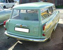 Heckansicht eines Borgward Isabella Combi aus dem Modelljahr 1959. 50. Jahrestreffen der Borgward I.G. e.V. an der  Alten Dreherei  in Mülheim an der Ruhr.