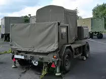 Anfang August 2023 war dieser nicht näher bezeichnete Anhänger im Militärhistorischen Museum der Bundeswehr am Flugplatz Berlin-Gatow ausgestellt.