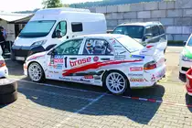 Mitsubishi Lancer EVO am 05.08.23 bei der Main Kinzig Ralley in Wächtersbach