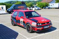 VW Golf 4 am 05.08.23 bei der Main Kinzig Ralley in Wächtersbach