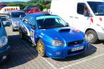 Subaru Impreza am 05.08.23 bei der Main Kinzig Ralley in Wächtersbach