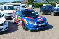 Subaru Impreza am 05.08.23 bei der Main Kinzig Ralley in Wächtersbach