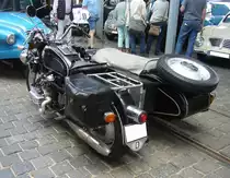 Heckansicht des BGK-Gespannes. 50. Jahrestreffen der Borgward I.G. e.V. an der  Alten Dreherei  in Mülheim an der Ruhr.