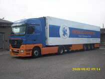 Mercedes-LKW am 02.August 2008 in Bergen/Rgen.