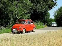 STEYR-PUCH500 bringt anlässlich der Wadholz-Classic2018 etwas farbliche Abwechslung entlang der Wertungsstrecke; 180715
