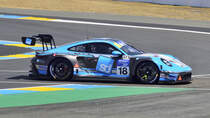 #18 Porsche 911 GT3 R (992), Team Parker Racing, das 8. Road to Le Mans Cup, die am 8. und 9. Juni 2023 in Le Mans, als support Rennen der 24h Le Mans ausgetragen wurde. An dem Rennen nehmen Fahrzeuge der LMP3- und GT3-Kategorie teil, die in ihren jeweiligen Klassen antreten.