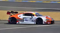 #42 vom Team: Steller Motorsport, Audi R8 LMS Evo II, Fahrer: Sennan Fielding & James Wood 8. Road to Le Mans Cup, die am 8. und 9. Juni 2023 in Le Mans, support Rennen der 24h Le Mans ausgetragen wurde. An dem Rennen nehmen Fahrzeuge der LMP3- und GT3-Kategorie teil, die in ihren jeweiligen Klassen antreten.