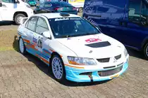 Mitsubishi Lancer EVO am 05.08.23 bei der Main Kinzig Ralley in Wächtersbach