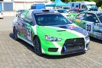 Mitsubishi Lancer EVO am 05.08.23 bei der Main Kinzig Ralley in Wächtersbach