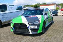 Mitsubishi Lancer EVO am 05.08.23 bei der Main Kinzig Ralley in Wächtersbach
