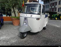 Oldtimer Piaggio APE 400 am Internationalen Oldtimer Treffen in Aarberg am 2023.08.13
