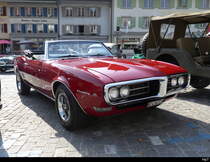 Oldtimer Pontiac Firebird am Internationalen Oldtimer Treffen in Aarberg am 2023.08.13