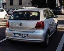 Rückansicht: VW Polo der fünften Generation. Foto: 06.2022.