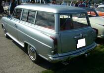 Heckansicht eines Borgward Isabella TS Combi aus dem Jahr 1960. 50. Jahrestreffen der Borgward I.G. e.V. an der  Alten Dreherei  in Mülheim an der Ruhr.