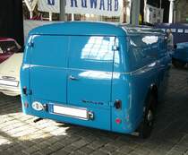 Heckansicht eines Goliath Goli Kastenwagen aus dem Jahr 1959. 50. Jahrestreffen der Borgward I.G. e.V. an der  Alten Dreherei  in Mülheim an der Ruhr.