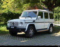 Mercedes Geländewagen auf einem Parkplatz in 2023 in Aarberg am 2023.08.20