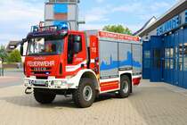 Feuerwehr Pfungstadt IVECO Magirus TLF20/40 (Florian Pfungstadt 1-24) am 12.08.23 bei einen Fototermin mit dem neuen Design. Danke für das tolle Shooting