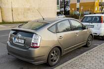 Rückansicht: Toyota Prius (zweite generation). Foto: 03.2022.