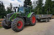 =Fendt 720 Vario steht an der Mittelstation der Jennerbahn, 09-2022