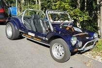 =Buggy steht an der Mautstelle Roßfeld-Panorama-Strasse, 09-2022