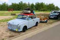 Trabbi am 17.08.23 beim Iron Drift King in Ferropolis bei Leipzig