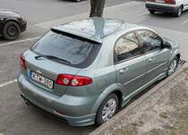 Rückansicht: Schrägheck Chevrolet Lacetti WTCC Street Edition. Foto: März, 2022.