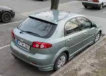 Rückansicht: Schrägheck Chevrolet Lacetti WTCC Street Edition. Foto: März, 2022.