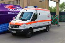DRK Mercedes Benz Sprinter RTW am 17.08.23 beim Iron Drift King in Ferropolis bei Leipzig