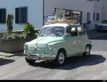 Oldtimer Fiat 600 am Oldtimer Treffen in Wiedlisbach am 2023.08.20