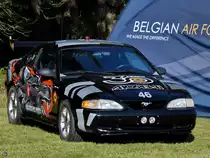 Dieser Ford Mustang IV war im September 2023 Teil einer Ausstellung in Kleine Brogel.